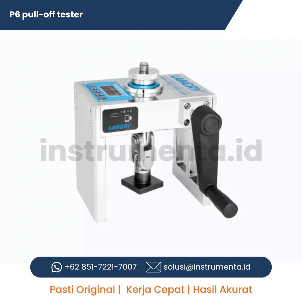 Official Supplier Pull-off Tester LANGRY P6 Alat Uji Adhesion Coating dan Bond Strength Portable